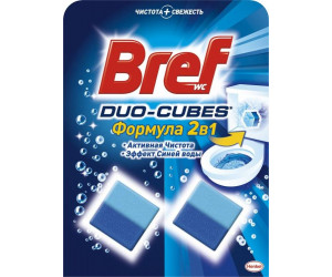 საწმენდი კუბები ტუალეტის ავზისთვის Bref Duo-cubes 2-1ში 2х50 გრ
