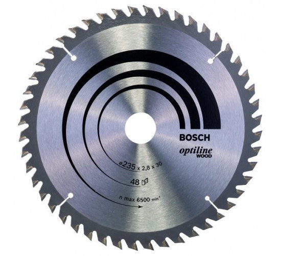 ცირკულარული დისკი Bosch Optiline Wood 235x2.8x30/25 მმ 48