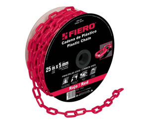 ჯაჭვი პლასტმასის Fiero CAPL-5R წითელი
