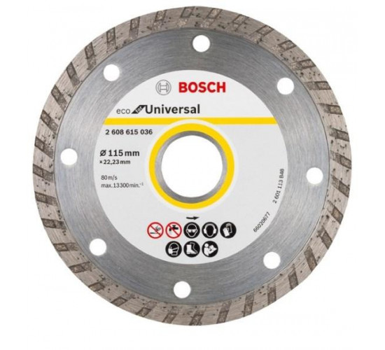 ალმასის დისკი Bosch ECO Universal Turbo 115x22.23 მმ