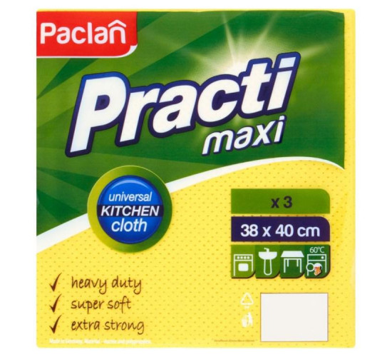 უნივერსალური ხელსახოცები Paclan Practi Maxi 3 ც