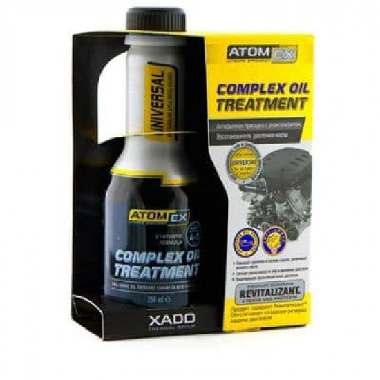 კვამლის საწინააღმდეგო მინარევი Oil Treatment 250 მლ ავტო მაღაზია, ზეთები და დანამატები კვამლის საწინააღმდეგო მინარევი AtomEX Complex Oil Treatment XA 40018 250 მლ ეს არის კვამლის საწინააღმდეგო მინარევი რევიტალიზანტით, რომელიც უმატებს წნევას საპოხ სისტემაში. კვამლის საწინააღმდეგო მინარევი Oil Treatment 250 მლ