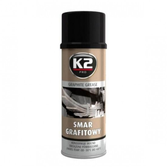 საპოხი გრაფიტის K2 Smar Grafitowy W130 400 მლ ავტო მაღაზია, ზეთები და დანამატები საპოხი გრაფიტის K2 Smar Grafitowy W130 400 მლ ეს საპოხი შექმნილია დეტალებისთვის, რომლებიც მუშაობენ მაღალი დატვირთვის პირობებში -20°C-დან +60°C-მდე ტემპერატურაზე. საპოხი გრაფიტის K2 Smar Grafitowy W130 400 მლ