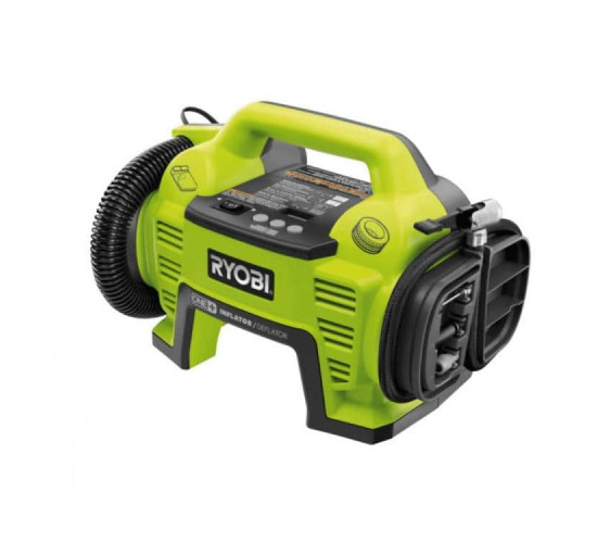 ჰაერის კომპრესორი Ryobi ONE+ R18I-0 18V ავტო მაღაზია, ავტომობილის მოვლა კომპრესორი Ryobi ONE+ R18I-0 წარმოადგენს კომპაქტურ ხელსაწყოს, რომელიც ჩაეტევა ნებისმიერი მანქანის საბარგულში. ჰაერის კომპრესორი Ryobi ONE plus R18I-0 18V