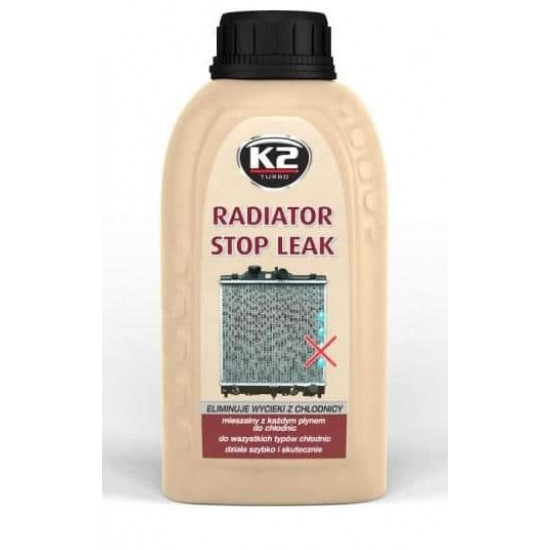 ჰერმეტიკი თხევადი რადიატორის K2 Radiator Stop Leak T233 250 მლ ავტო მაღაზია, ავტომობილის მოვლა ჰერმეტიკი თხევადი რადიატორის K2 Radiator Stop Leak T233 250 მლ K2 Radiator Stop Leak წარმოქმნის ლითონის ელასტიურ ფენას, რომელიც მჭიდროდ ავსებს ნაპრალებს. ჰერმეტიკი თხევადი რადიატორის K2 Radiator Stop Leak T233 250 მლ
