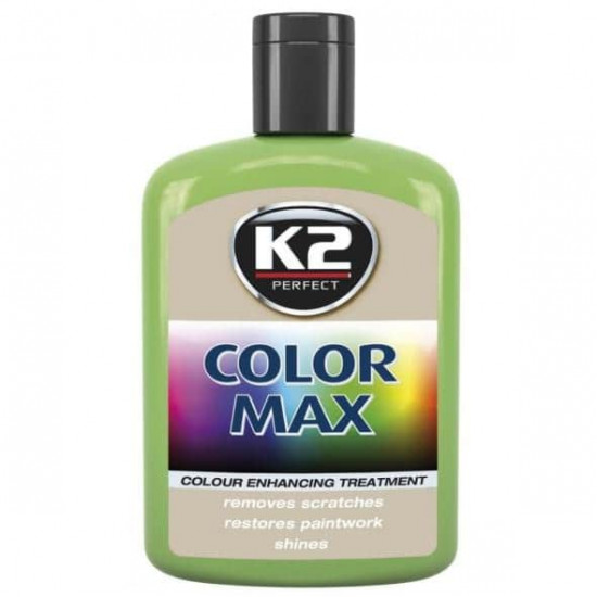 საღებავი ავტომობილის K2 Color Max 200 მლ ღია მწვანე ავტო მაღაზია, ავტომობილის მოვლა საღებავი ავტომობილის K2 Color Max 200 მლ ღია მწვანე (K020JZ) ეს საღებავი უბრუნებს ავტოლაქს ორიგინალურ ფერს და ბზინვარებას, გამოიყენება როგორც სტანდარტული ლაქებისთვის, ასევე მეტალიზირებულისთვის. საღებავი ავტომობილის K2 Color Max 200 მლ ღია მწვანე