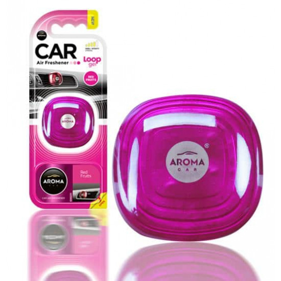 არომატიზატორი გელი Aroma Car Loop Gel Red Fruits 9 გ ავტო მაღაზია, ავტო აქსესუარები Aroma Car Loop Gel არის ხარისხიანი პარფიუმერული კომპოზიცია გელის სახით. არომატიზატორი გელი Aroma Car Loop Gel Red Fruits 9 გ