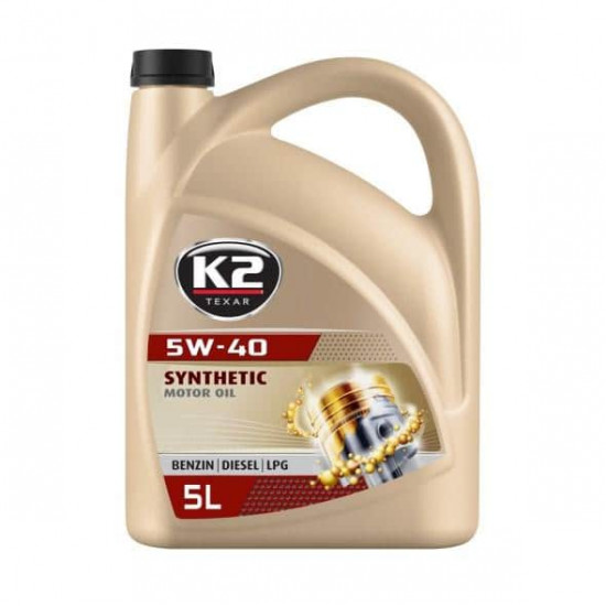 ძრავის ზეთი K2 Synthetic 5W-40 5 ლ ავტო მაღაზია, ზეთები და დანამატები ძრავის ზეთი K2 Synthetic 5W-40 5 ლ (O34B0005) K2 O34B0005 არის სინთეთიკური ზეთი, რომელიც უზრუნველყოფს ძრავის ეფექტურ დაცვას ცვეთისგან. ძრავის ზეთი K2 Synthetic 5W-40 5 ლ