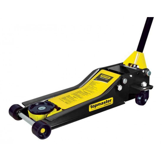 დომკრატი ჰიდრავლიკური Topmaster TMP-HJ25 2.5T ავტო მაღაზია, ავტომობილის მოვლა ტექნიკური მახასიათებლები: • მწარმოებელი: Topmaster • მაქსიმალური ტვირთამწეობა: 2. დომკრატი ჰიდრავლიკური Topmaster TMP-HJ25 2.5T