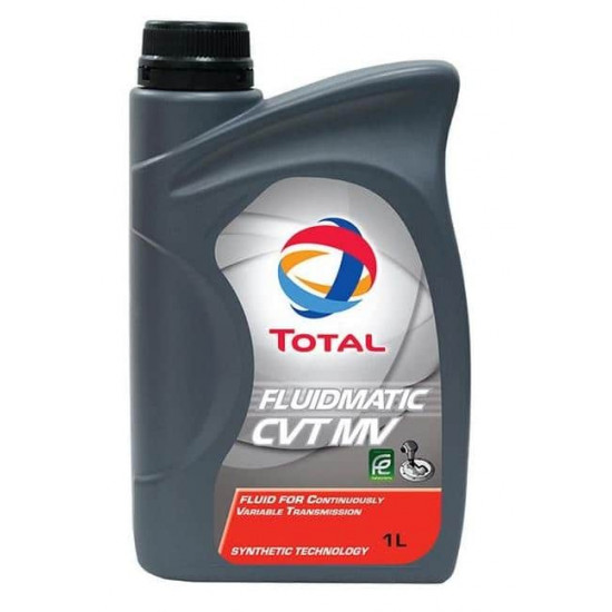 ტრანსმისიის ზეთი Total FLUIDMATIC CVT MV 1 ლ ავტო მაღაზია, ზეთები და დანამატები Total FLUIDMATIC CVT MV არის ტრანსმისიის ზეთი ავტომატური უსაფეხურო ტრანსმისიებისთვის ჯაჭვის ან ღვედის ვარიატორით. ტრანსმისიის ზეთი Total FLUIDMATIC CVT MV 1 ლ