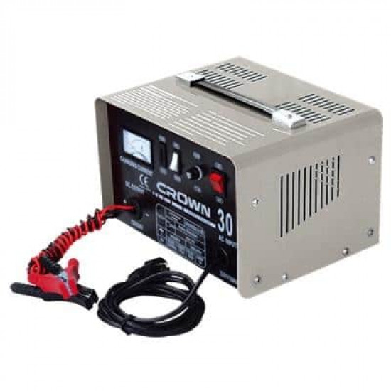აკუმულატორის დამტენი Crown CT37005 12/24V ავტო მაღაზია, ავტომობილის მოვლა Crown CT37005 არის ერთფაზიანი, პორტატული დამტენი მოწყობილობა ტყვია-ჯავა აკუმულატორებისთვის. აკუმულატორის დამტენი Crown CT37005 12-24V