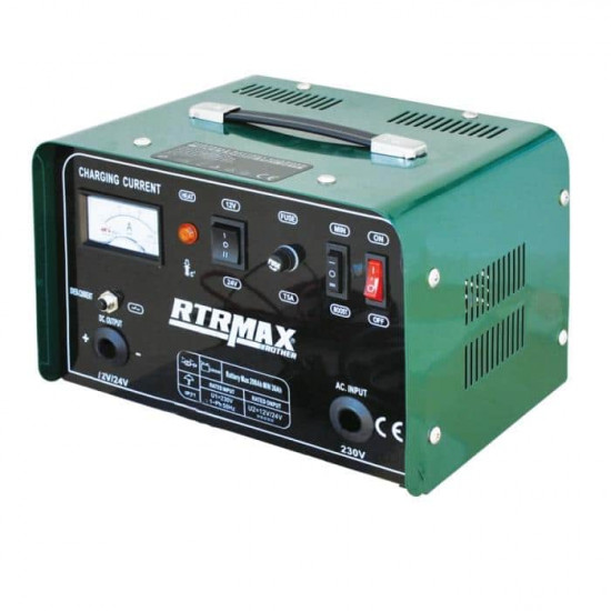 დამტენი აკუმულატორის RTRMAX RTM505 12-24V ავტო მაღაზია, ავტომობილის მოვლა დამტენი აკუმულატორის RTRMAX RTM505 12-24V ამ დამტენს გააჩნია სახელური კომფორტული ტრანსპორტირებისთვის. დამტენი აკუმულატორის RTRMAX RTM505 12-24V