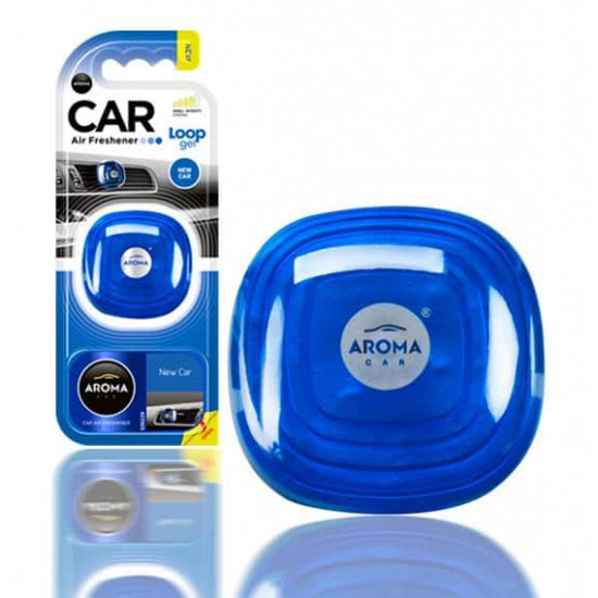 არომატიზატორი გელი Aroma Car Loop Gel New Car 9 გ ავტო მაღაზია, ავტო აქსესუარები Aroma Car Loop Gel არის ხარისხიანი პარფიუმერული კომპოზიცია გელის სახით. არომატიზატორი გელი Aroma Car Loop Gel New Car 9 გ