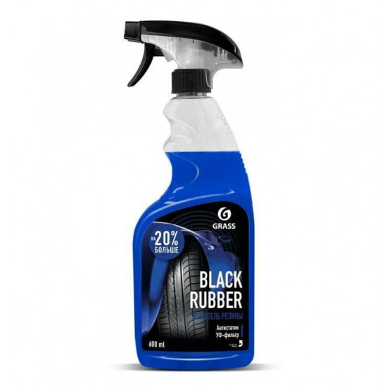 საპრიალებელი საბურავების Grass Black Rubber 600 მლ. ავტო მაღაზია, ავტოქიმია Grass-ის პროფესიონალური ხსნარი წყლის ბაზაზე, საბურავების და ავტომობილის სხვა რეზინის ზედაპირების გასაპრიალებლად. საპრიალებელი საბურავების Grass Black Rubber 600 მლ.