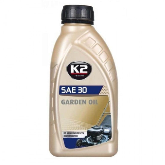 ზეთი K2 SAE 30 Garden Oil 600მლ ავტო მაღაზია, ზეთები და დანამატები ზეთი K2 SAE 30 Garden Oil 600მლ SAE 30 მაღალი ხარისხის სპეციალიზებული ძრავის ზეთი სპეციალურად შემუშავდასათიბი, კულტივატორებისთვის, მცირე ტრაქტორები, და მაღალ ბრუნიანი ძრავებისთვის. ზეთი K2 SAE 30 Garden Oil 600მლ
