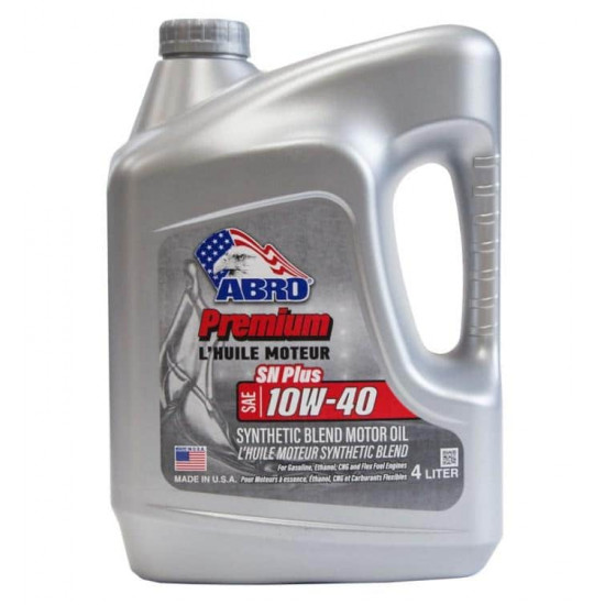 ძრავის ზეთი Synthetic Blend Sae 10W-40 4 ლ ავტო მაღაზია, ზეთები და დანამატები ტექნიკური მახასიათებლები: • მწარმოებელი: Abro • ტიპი: ნახევრად სინთეთიკური • SAE კლასიფიკაცია: 10W-40 • მოცულობა: 4 ლ * მწარმოებელი იტოვებს უფლებას გაფრთხილების გარეშე შეიტანოს ცვლილებები პროდუქტის მახასიათებლებში, ფერში, ძრავის ზეთი Synthetic Blend Sae 10W-40 4 ლ