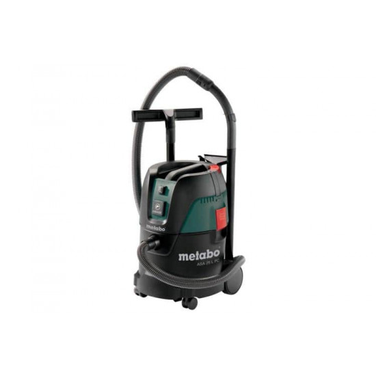 მტვერსასრუტი Metabo ASA 25 L PC 1250W ავტო მაღაზია, ავტომობილის მოვლა Metabo ASA 25 L PC არის მტვერსასრუტი სველი/მშრალი დალაგებისთვის, სამრეწველო წვდომით. მტვერსასრუტი Metabo ASA 25 L PC 1250W