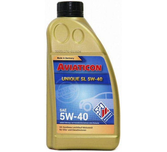 ძრავის ზეთი Unique SL 5W-40 1 ლ ავტო მაღაზია, ზეთები და დანამატები Finke AVIATICON Unique SL არის სინთეთიკური ზეთი ხახუნის დაბალი კოეფიციენტით, განკუთვნილია ბენზინის და დიზელის ავტომობილებისთვის. ძრავის ზეთი Unique SL 5W-40 1 ლ