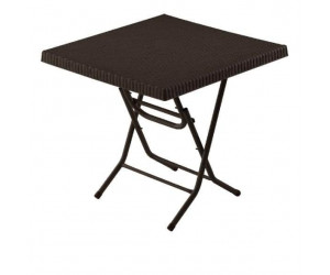 მაგიდა PALMIYE RATTAN Dark brown 80x80