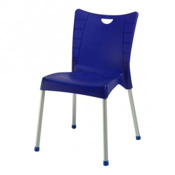 სკამი ალუმინის ფეხებით ACELYA Dark blue