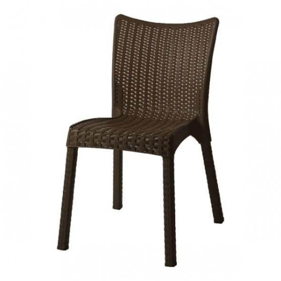 სკამი NERGIS RATTAN Brown ავეჯი, ბაღის ავეჯი სკამი NERGIS RATTAN Brown . სკამი NERGIS RATTAN Brown