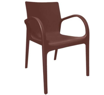 ALEANA სკამი მუქი ყავისფერი ჰექტორი 79.5სმ