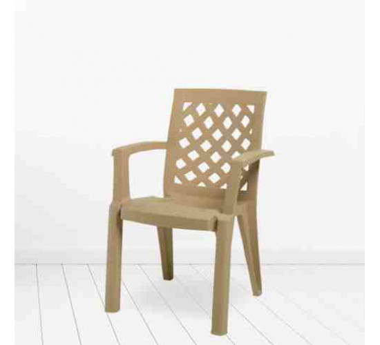 პლასტმასის სკამი ERGUVAN CT007 ყავისფერი