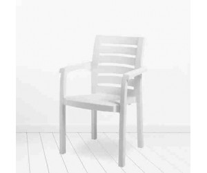 პლასტმასის სკამი HANIMELI CT012 თეთრი