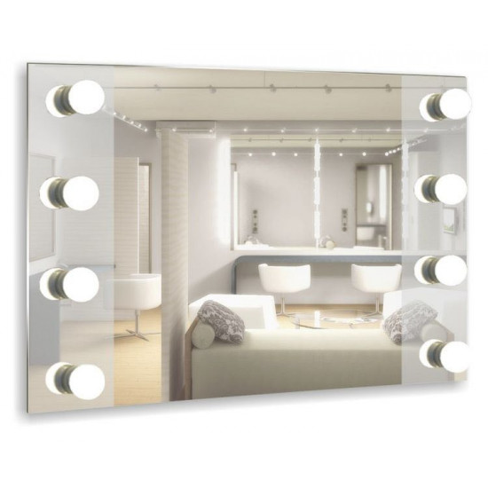 მაკიაჟის სარკე Silver Mirror Merlin 800x600 მმ ავეჯი, მისაღები ოთახი სიმსუბუქე, ფორმების ლაკონურობა და სარკის თანამედროვე შესრულება შესანიშნავად მოერგება ნებისმიერ თანამედროვე ინტერიერს. მაკიაჟის სარკე Silver Mirror Merlin 800x600 მმ modern