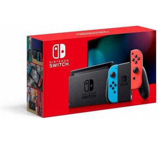 NINTENDO SWITCH CONSOLE V2 - COLOR RED/BLUE