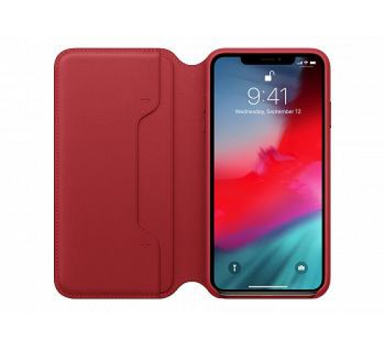 IPHONE XS MAX LEATHER FOLIO (MRX32ZM/A) RED