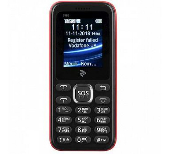 2E MOBILE PHONE S180 RED (680051628660)