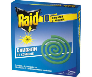 კოღოების საწინააღმდეგო სპირალი Raid 10 ც
