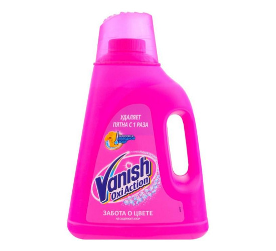 ფერადი ქსოვილებიდან ლაქის ამოსაყვანი სითხე Vanish Oxi Action 2 ლ