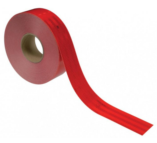 წითელი ამრეკლავი წებოვანი ლენტი Boss Tape 35მმх1.5მ