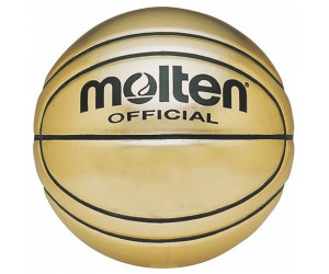 კალათბურთის ბურთი MOLTEN BG-SL7 სუვენირი, სინთ. ტყავი, ოქროსფერი