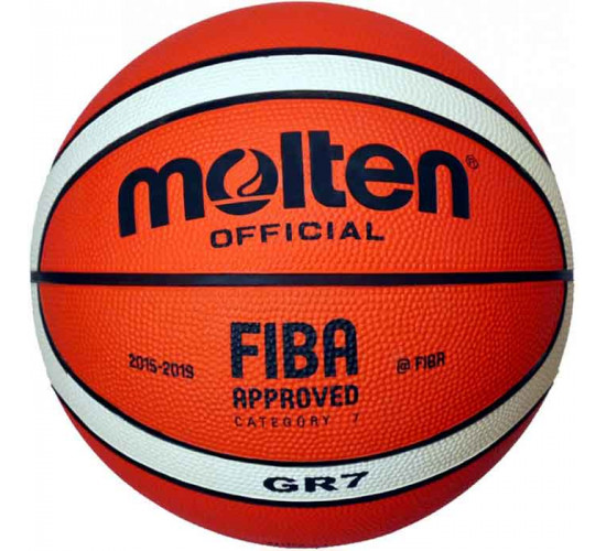 კალათბურთის ბურთი MOLTEN BGR7-OI FIBA სავარჯიშო, რეზინი