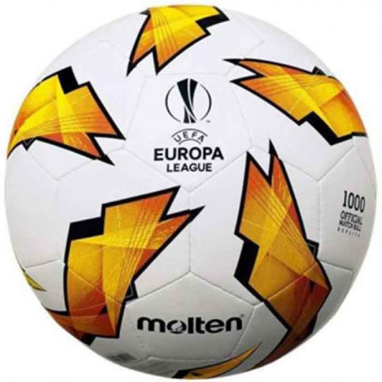 ფეხბურთის ბურთი MOLTEN F5U1000-G18 UEFA ევროპის ლიგის რეპლიკა, PU ზომა 5 სპორტი და ფიტნესი, სპორტი და აქსესუარები ფეხბურთის ბურთი MOLTEN F5U1000-G18 UEFA ევროპის ლიგის რეპლიკა, PU ზომა 5