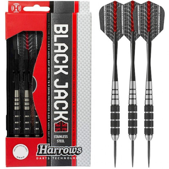 დარტსი მეტალის წვერით HARROWS BLACK JACK 3x18gK სპორტი და ფიტნესი, სპორტი და აქსესუარები დარტსი მეტალის წვერით HARROWS BLACK JACK 3x18gK