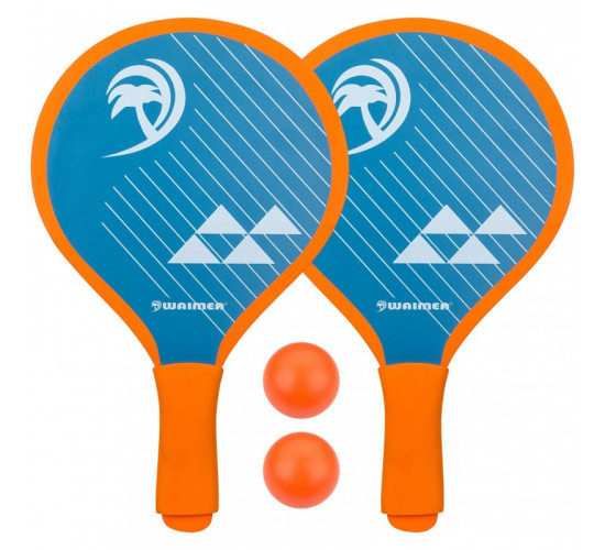 სანაპიროს ჩოგბურთის ნაკრები SCHREUDERS 63BD ლურჯი-ფორთოხლისფერი-თეთრი