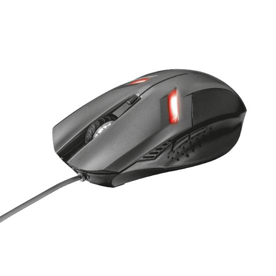 Trust Ziva Gaming Mouse კომპიუტერული ტექნიკა, კომპიუტერის აქსესუარები ბრენდი: Trust პროდუქტის ტიპი: Gaming ინტერფეისი: USB კავშირი: Wired გარჩევადობა: 800-1200-1600-2000 DPI ფერი: black Trust Ziva Gaming Mouse