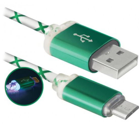 USB cable USB2.0 green LED