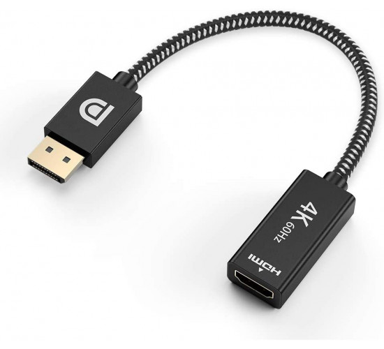 dp to hdmi male to female displayport to hdmi adapter 4k 60hz