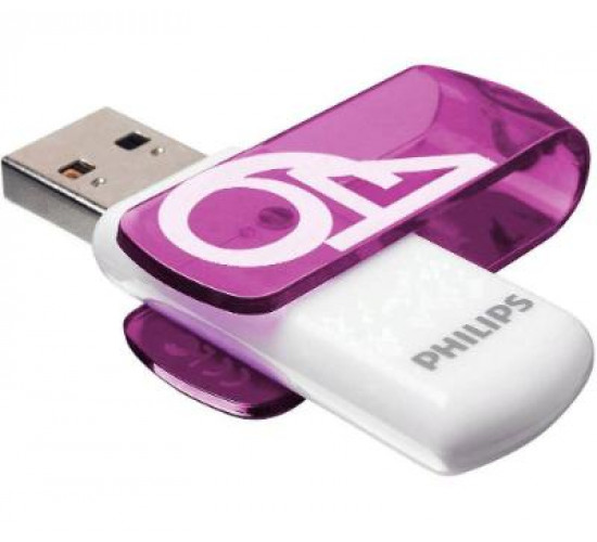 მეხსიერება USB 2.0 64GB Magic Purple Philips