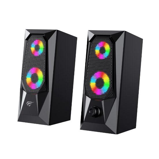 HAVIT HV-SK208 Speaker კომპიუტერული ტექნიკა, კომპიუტერის აქსესუარები ბრენდი: Havit RMS/არხი (ვატი): 3W x 2 სიხშირის დიაპაზონი: 100Hz - 10KHz წინაღობა: 4ohm RGB განათება: Yes კავშირი: Wired HAVIT HV-SK208 Speaker