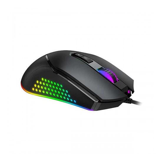 Havit Gaming Mouse HV-MS814 კომპიუტერული ტექნიკა, კომპიუტერის აქსესუარები ბრენდი: Havit პროდუქტის ტიპი: Gaming ინტერფეისი: USB კავშირი: Wired გარჩევადობა: 1000-2000-3000-4000-6000-7000DPI ფერი: black ზომა: 127x66. Havit Gaming Mouse HV-MS814