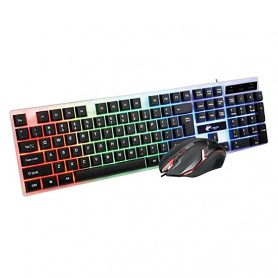 T350 Keyboard and Mouse Gaming Combo კომპიუტერული ტექნიკა, კომპიუტერის აქსესუარები ფერადი შუქის ჩართვის/გამორთვის ფუნქცია, ადვილად გაწმენდა; გამძლე გამოყენება, სისტემები: Windows XP / Vista 7/8/10 / OSX T350 Keyboard and Mouse Gaming Combo
