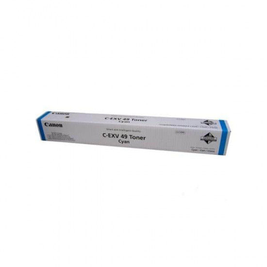 ტონერი-Canon C-EXV 49 Toner Cyan - 8525B002AA პრინტერები, საკანცელარიო მაღაზია ტიპიორიგინალი დანიშნულებალაზერული პრინტერისთვისთავსებადი პრინტერებიCanon: C3320; C325i; C330iრესურსი19 000 გვერდიფერიცისფერი ტონერი-Canon C-EXV 49 Toner Cyan - 8525B002AA