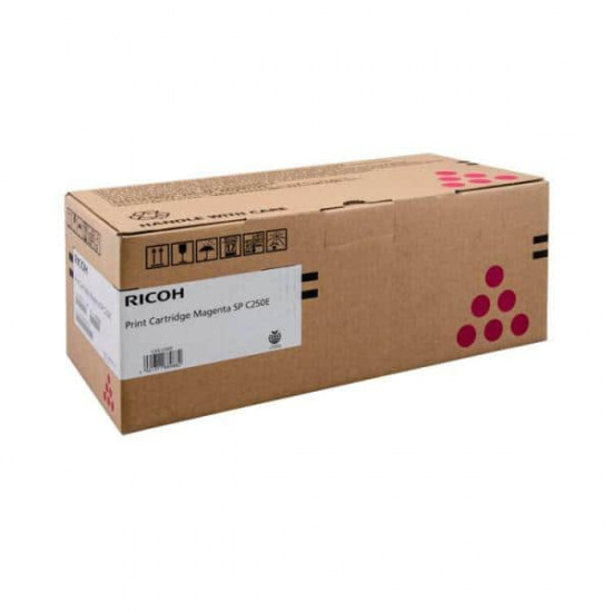 კარტრიჯი ლაზერული-Ricoh Print Cartridge Magenta SP C250E (1.6K) for C261SFNw პრინტერები, საკანცელარიო მაღაზია ტიპილაზერულიტიპითავსებადირესურსი1600 გვერდითავსებადი პრინტერებიRicoh SP C261SFNwფერიმეწამური კარტრიჯი ლაზერული-Ricoh Print Cartridge Magenta SP C250E (1.6K) for C261SFNw