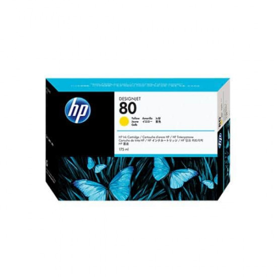 კარტრიჯი ჭავლური-HP 80 175-ml C4873A Ink Cartridge Yellow Original პრინტერები, საკანცელარიო მაღაზია ტიპიჭავლურიტიპიორიგინალიმოცულობა175 მლრესურსი2200 გვერდითავსებადი პრინტერებიHP Designjet 1050c Plus; HP Designjet 1055cm Plus; HP Designjet 1050c Printer; HP Designjet 1055cm Printerფერიყვითელი კარტრიჯი ჭავლური-HP 80 175-ml C4873A Ink Cartridge Yellow Original